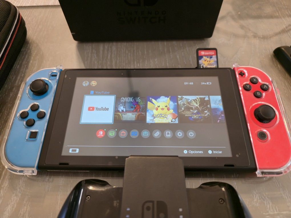 🎮 Nintendo Switch Edición Neon con Accesorios – Excelente Estado 🎮