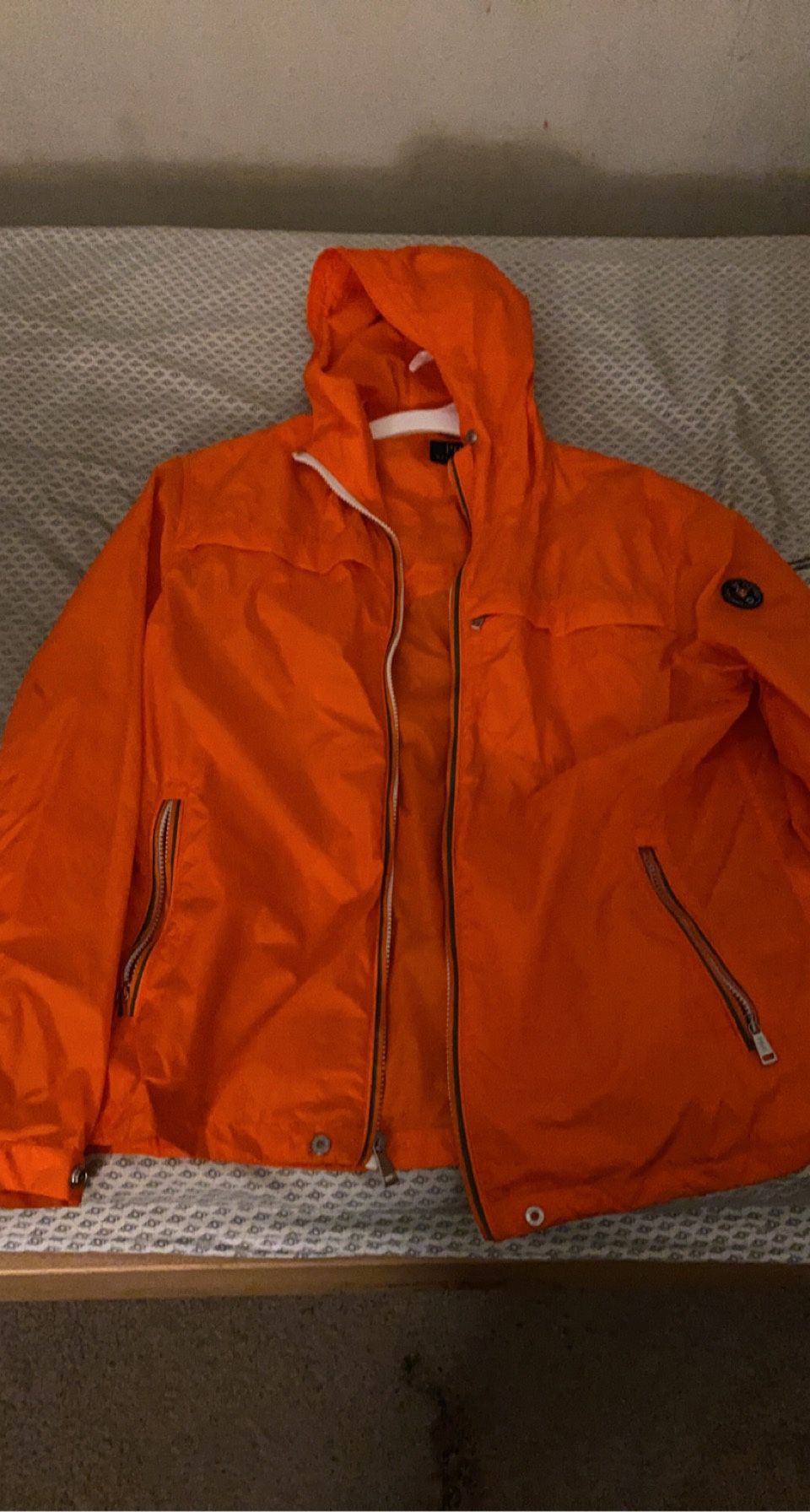 Orange Polo Ralph Lauren Rain Jacket Clothing