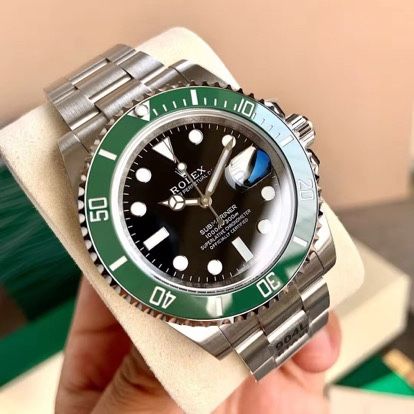 Rolex Submariner Starbucks Green Bezel Steel Mens Watch 126610