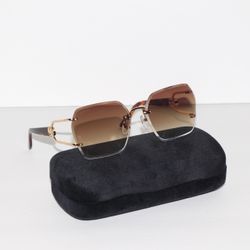 Gucci Classic Rectangular Sunglasses 