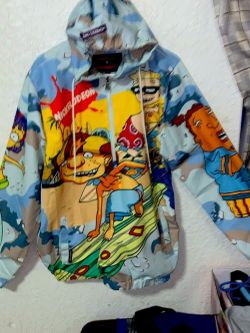 Members Only Rocket Power 1/4 Zip Windbreaker Jacket Nick. Coat Mens Sz L