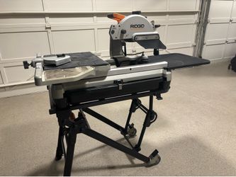 RIDGID WTS2000L Professional Tile Saw w/ Folding Rolling Stand