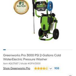 Greenhouse Pro 3000psi Pressure Washer 