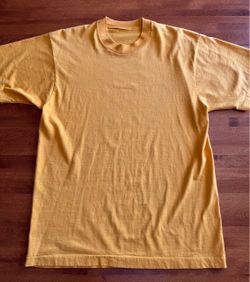 Plain Yellow Crew Neck T-Shirt