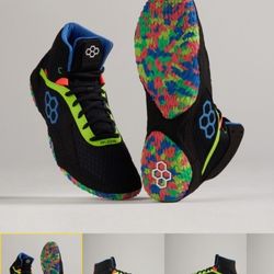 RUDIS Alpha 2.0 Adult wrestling shoes - Fish pebbles, Size 7.5