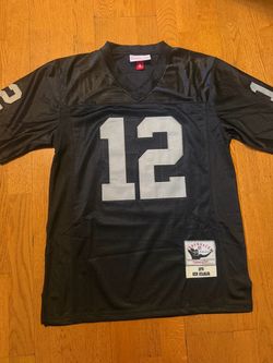Black raiders stabler throwback jersey