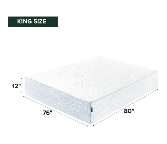 18 inches heavy duty bed frame, 12 inches king size mattress