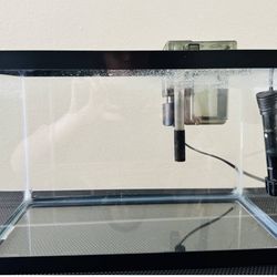 🐠 5.5 Gallon Glass Aquarium + Bonus Supplies– Decor, Heater, Filter & More!
