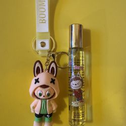 LAbubu key Chain & Perfume 