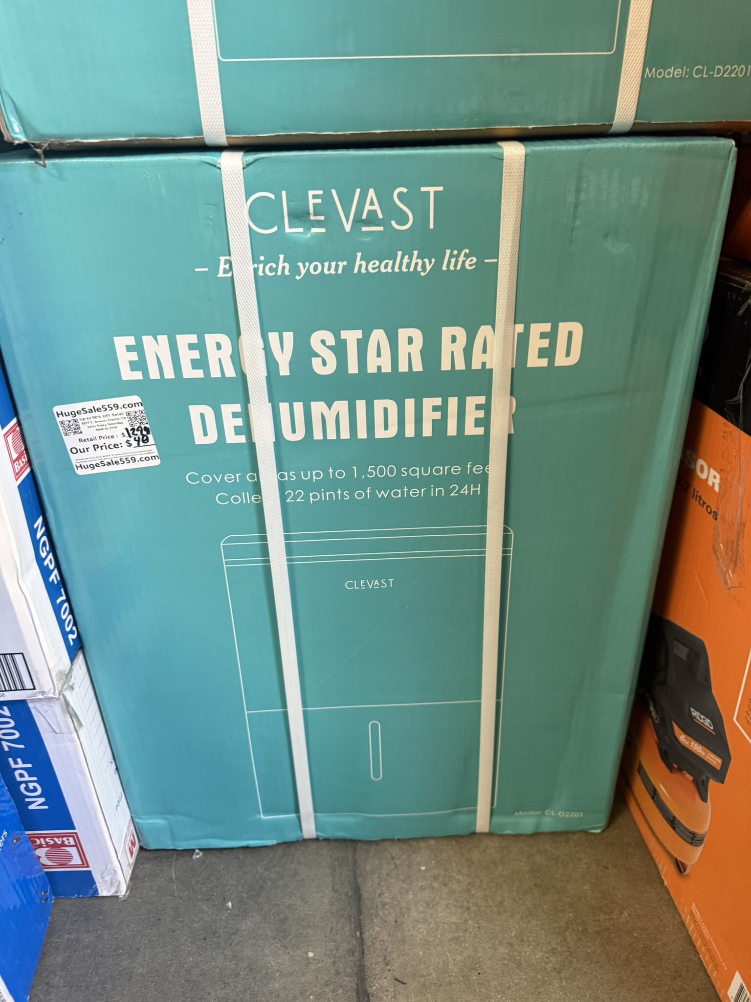 Clevast Dehumidifier New Sealed