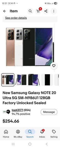 Galaxy Note 20 Ultra Unlocked