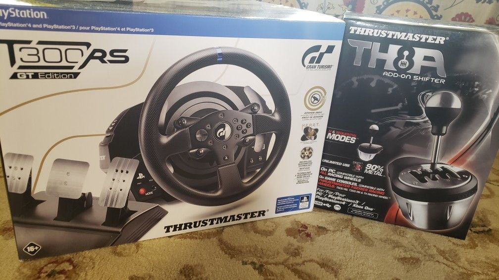 Thrustmaster T300 GT RS + TH8A Shifter