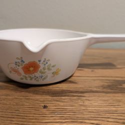 Corelle Wildflower P-89-B Saucepan Pour Spout Pan  No Lid