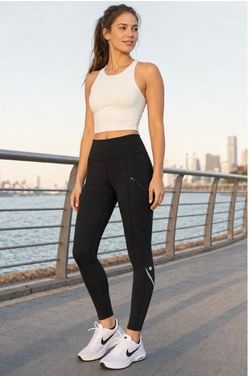 Lululemon VINTAGE Cadence Crusher Zippered Thigh Pockets LUXTREME Tight 29” Leggings Inkwell Blue