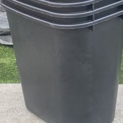 Black Trash Cans