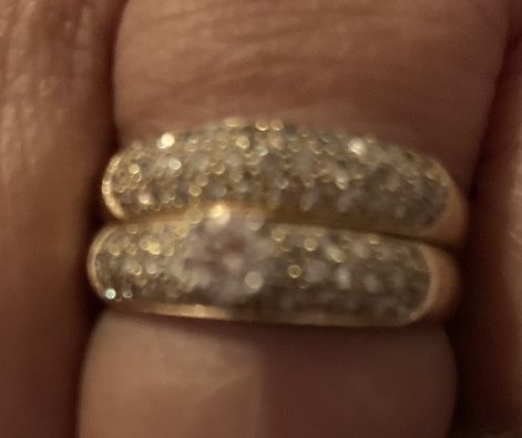 14 Karat Diamond Wedding Band Size 8