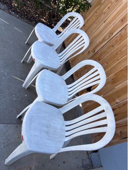 Rubbermaid plastic chairs