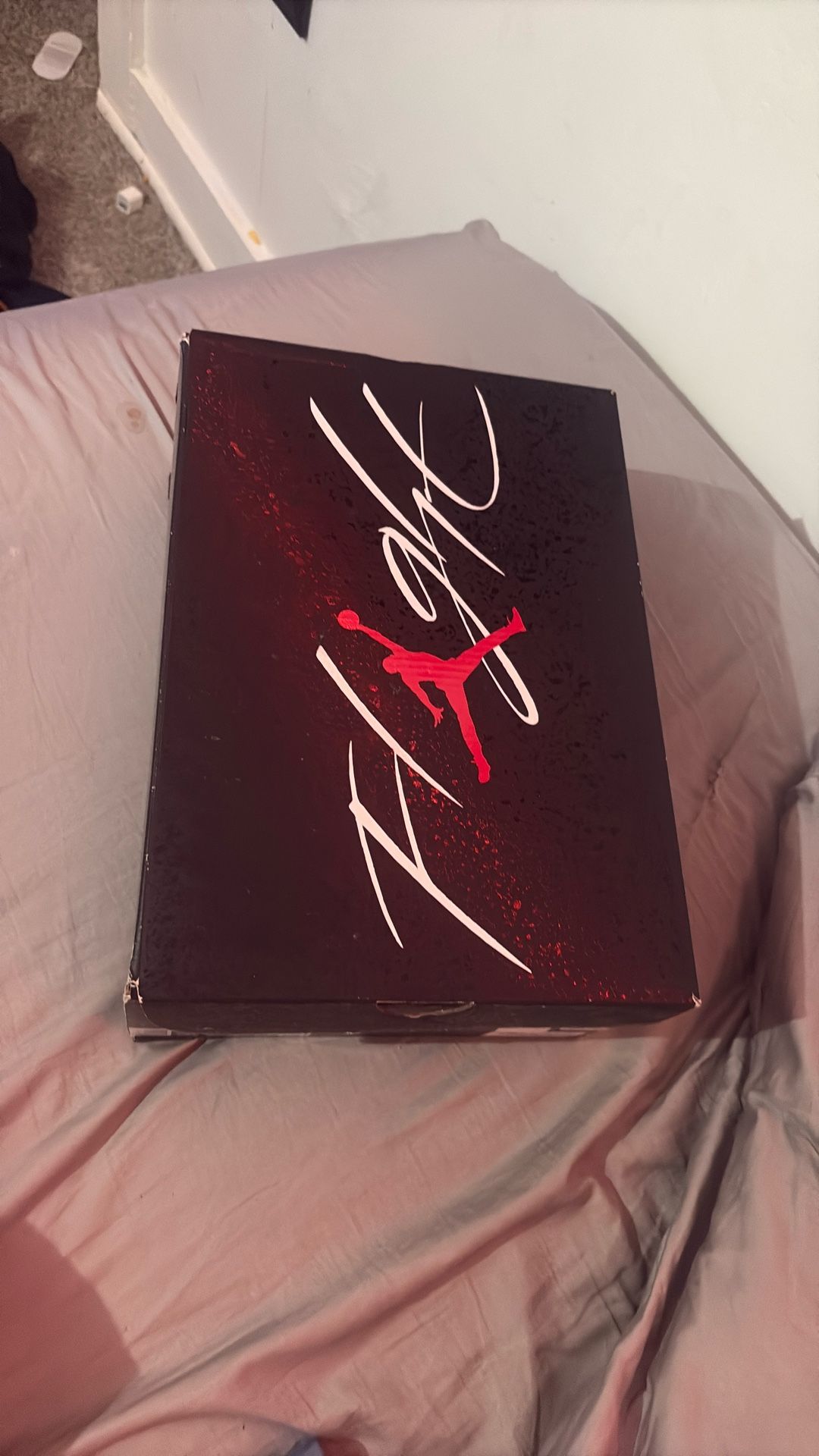 Jordan 4 White/fire Red Black