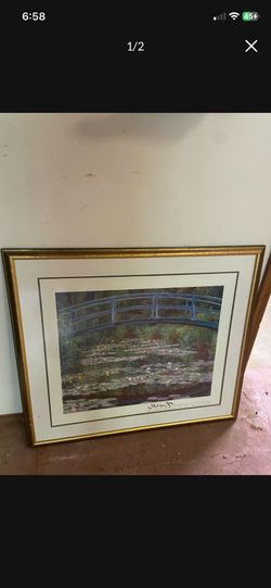 LOW PRICE MOVING- LARGE FRAMED MONET