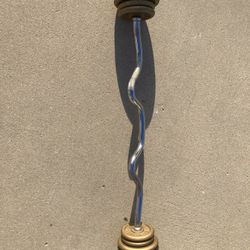 Curl bar Plus 42 Pds. Weight And Locks 