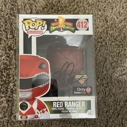 Steve Cardenas Red Power Ranger Signed Funko 