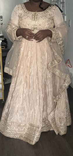 Nude Indian Wedding Gown