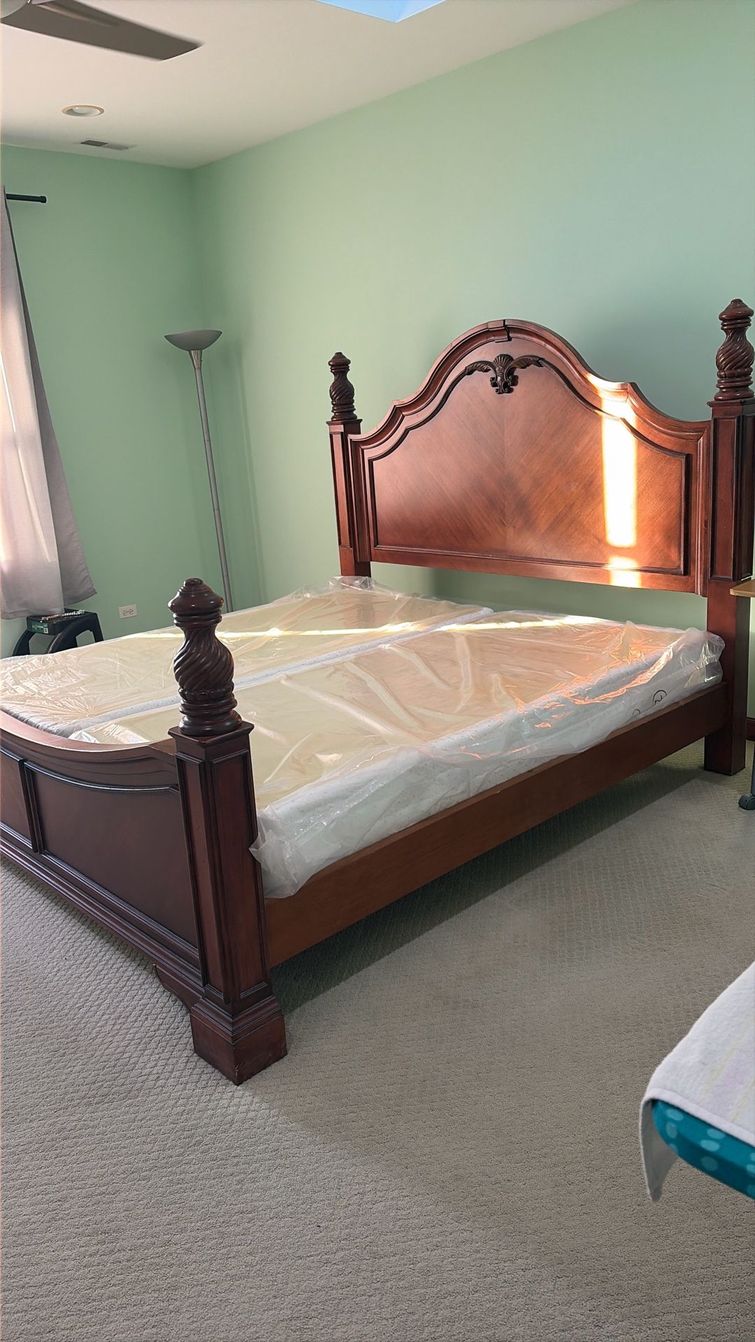 King Bed Frame, Mattress, and Box Frames 