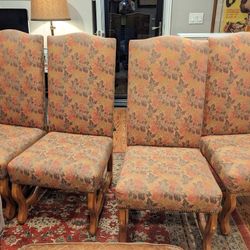 4 Mountain Lodge Upholstered Dining Chairs for Sale in Bel Tiburon