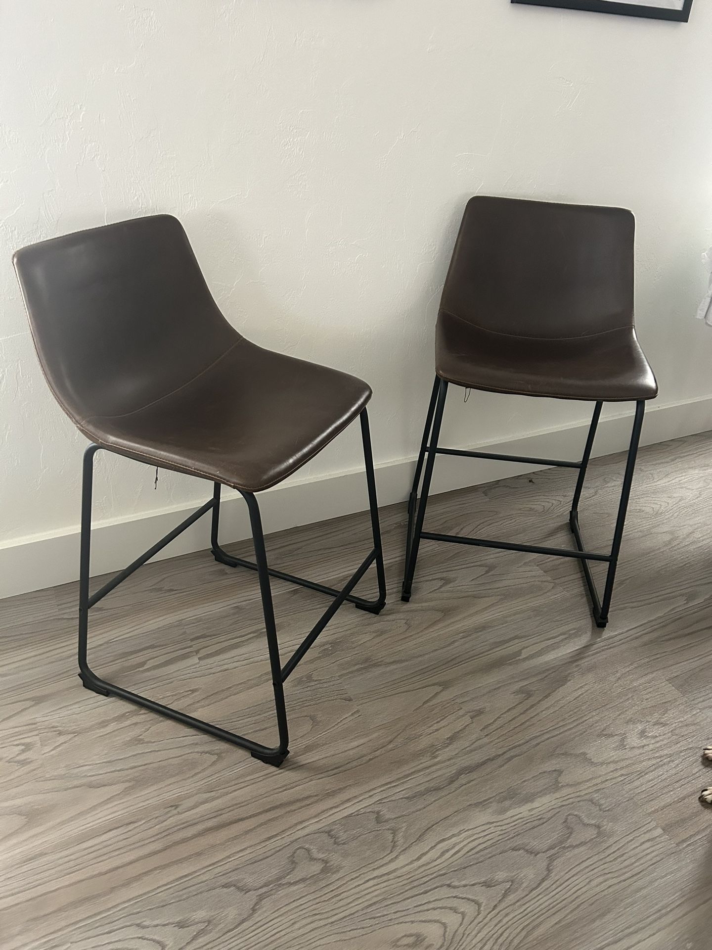 Faux leather Counter Height Bar Stools