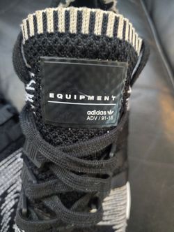 adidas EQT Support ADV Primeknit Sneakers Black White Men's 9