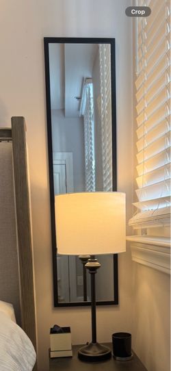 Set of 2 Black Framed Wall Mirrors