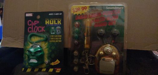 LASER POINTER/HULK CLIP CLOCK