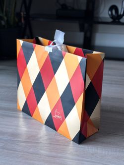 Christian Louboutin Medium Paper Shopping Bag 15"x13"x5" Holiday Promo