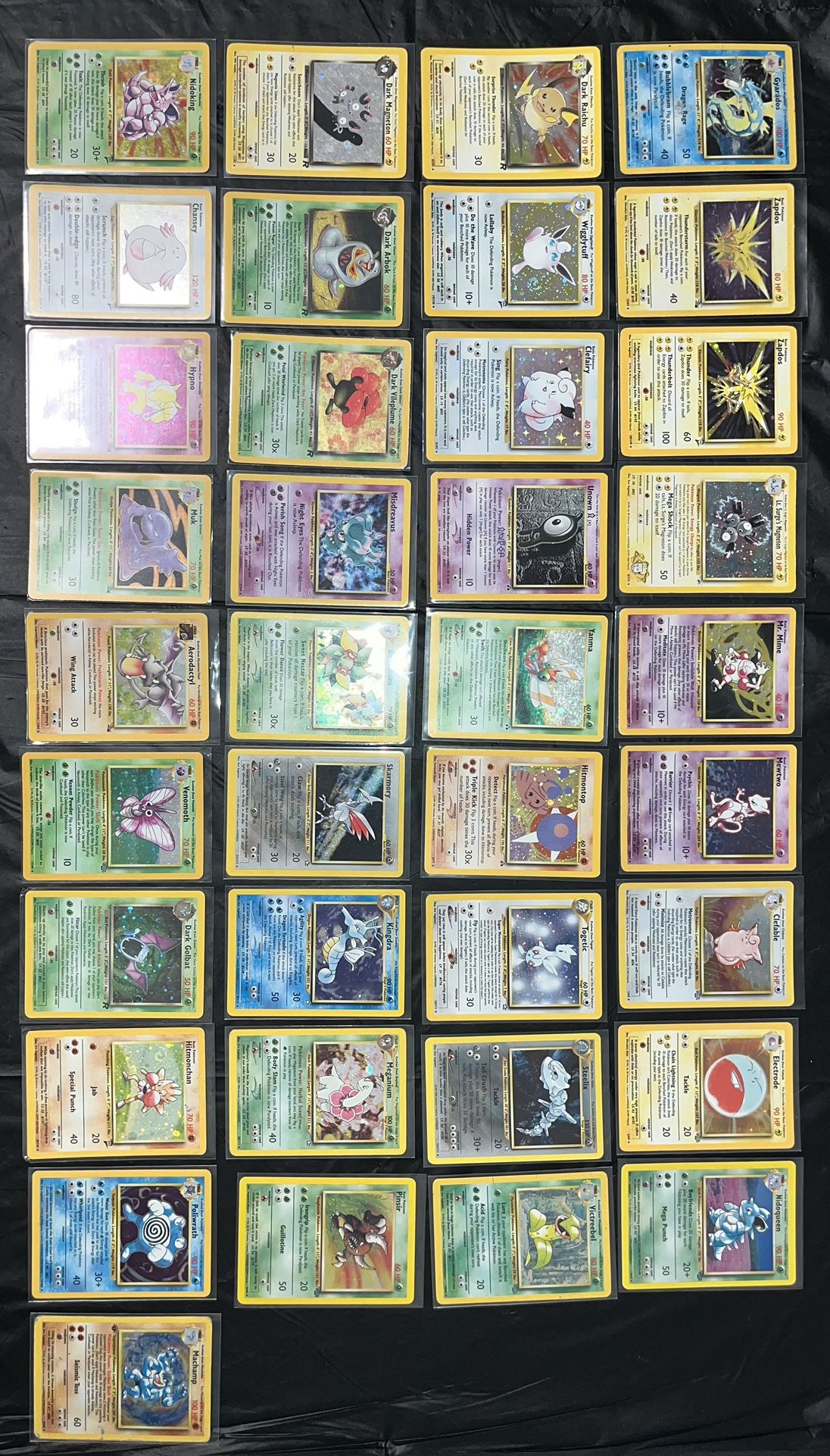 Vintage Pokemon Cards All Holo