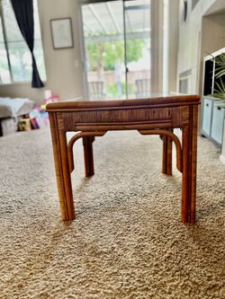 Wicker/ Boho/ Rattan Side Table