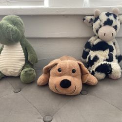 3 Plush Animals 