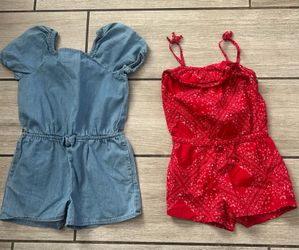Size 4T Girls Short Rompers