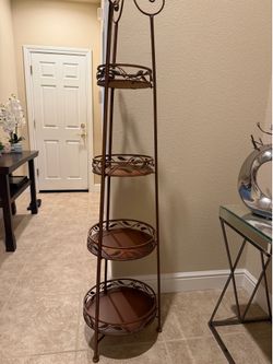 Beautiful tall 4 tier decorative shelf
