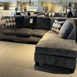 Grey 2PC Sectional Couch