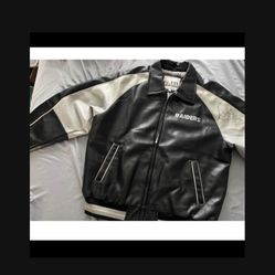 Oakland Raiders NFL G-III leather jacket autographed by Anthony Dorsett Jr. $150