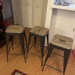 3 Bar Stools 