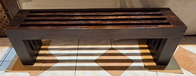 Wooden bench