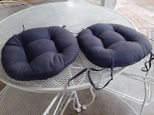 Photo 2 Navy Blue Seating Cushions [Read Description]