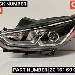 2018-2019 HYUNDAI SONATA LH HALOGEN HEADLIGHT ( TYC) CERTIFIED PART. DRIVER SIDE