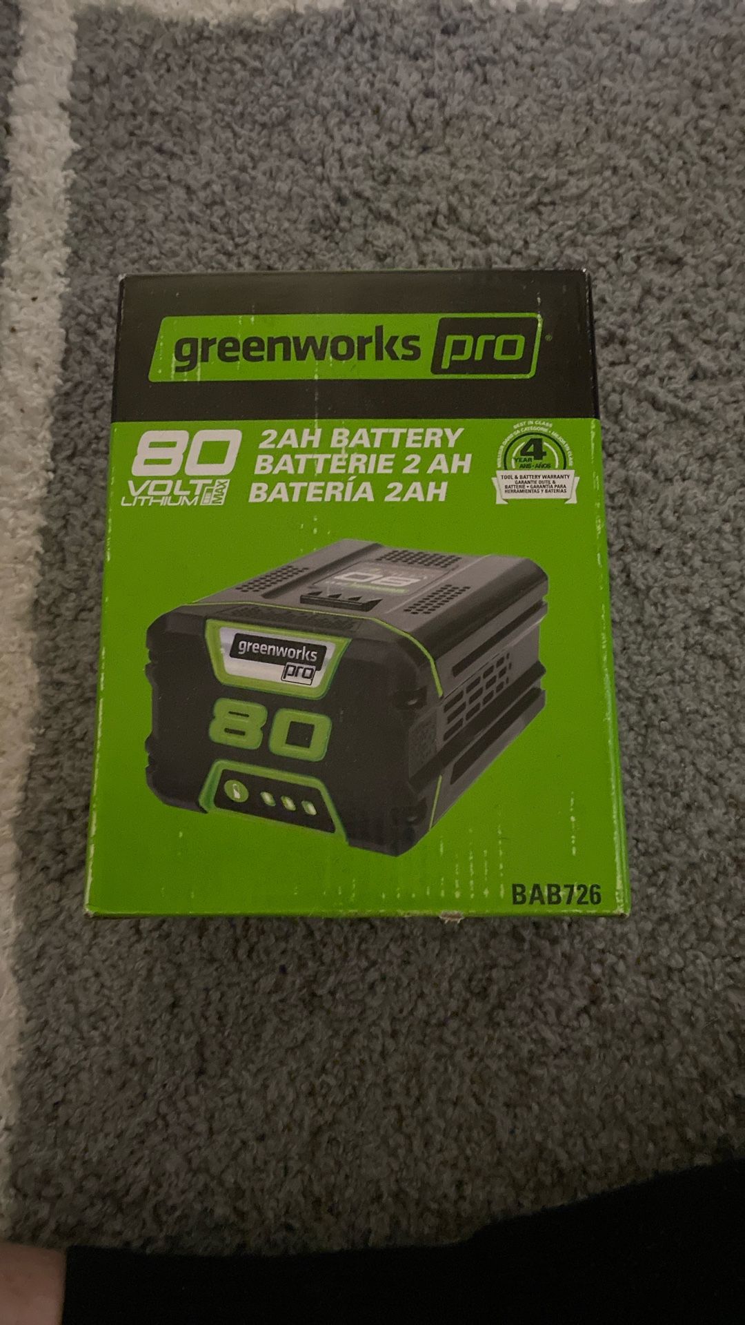 Greenworks Pro 80V 2ah