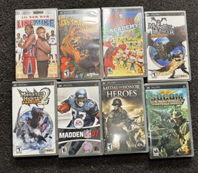 Xbox PS2  And PSP Games/ One PSP Movie