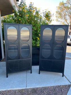 Pair of black wood storage shelves ( can deliver for $10 )