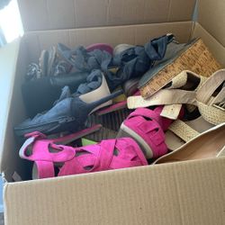 Box Of Sandals/heels/shoes 