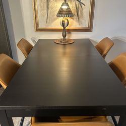 Dinning Table & Six Swiveling Chairs