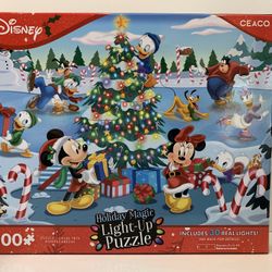 Disney Christmas Puzzle Lights Up 